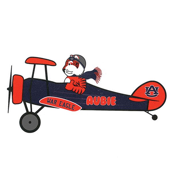 Aubie in airplane magnet